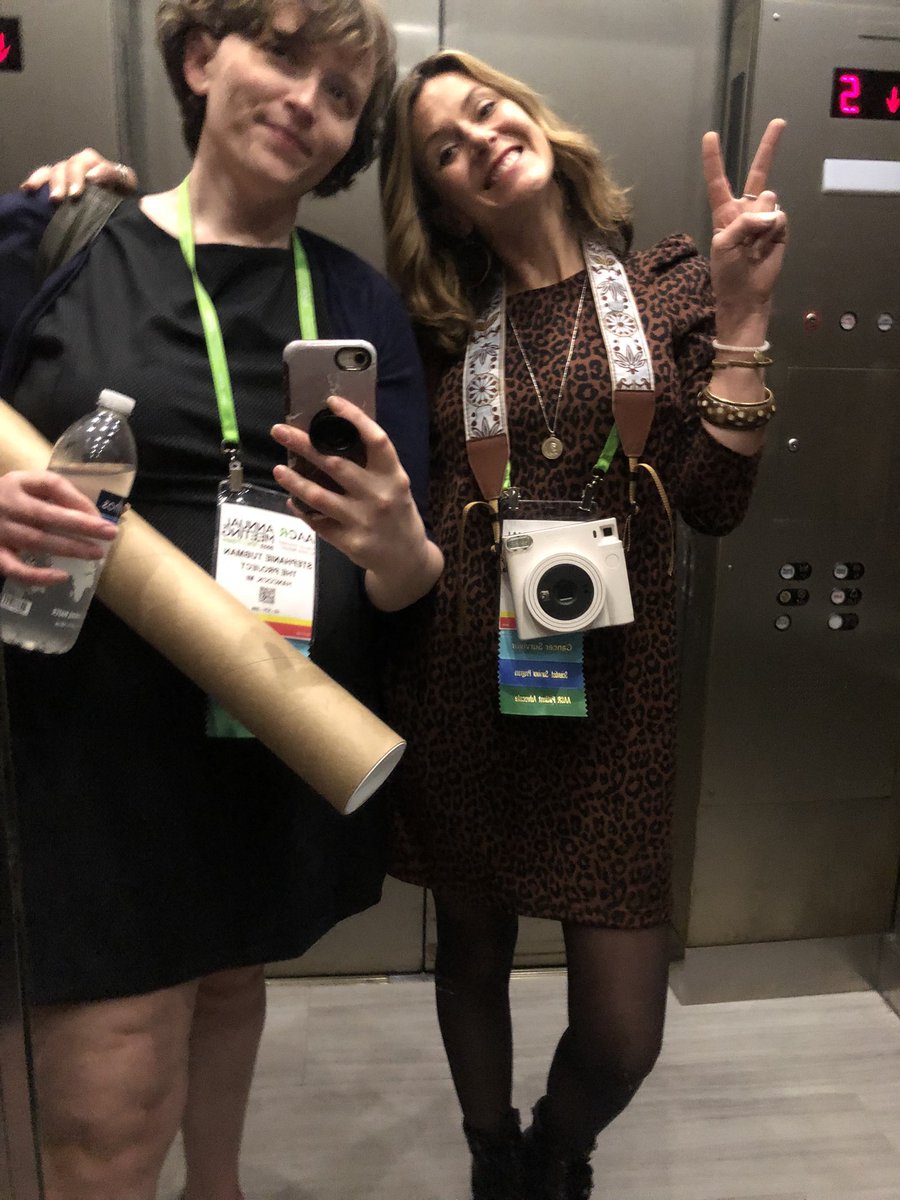 Catch our Scientist ⬅️➡️ Survivor poster presentation at 1:30 section 27 today! #AACR22 #aacrssp