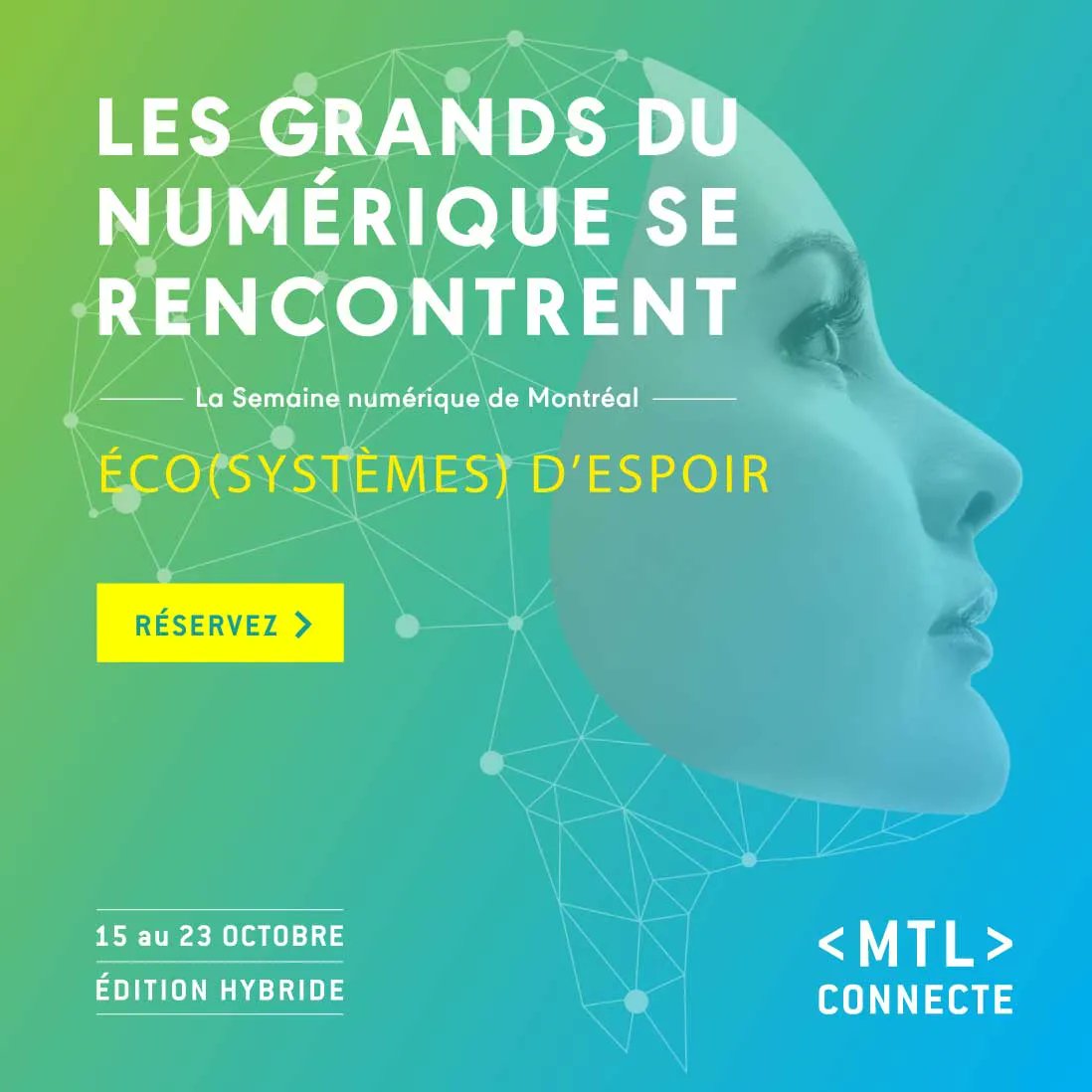 📢Appel à intervenant pour MTL connecte 2022 Devenez conférencier.ères à #MTLconnecte, l'événement majeur sur la transformation numérique du @PN_MTL du 15 au 23 octobre dans un format hybride. 🚀 Date limite de dépôt des candidatures : 25 avril 2022 ➡️ buff.ly/3joIjJJ