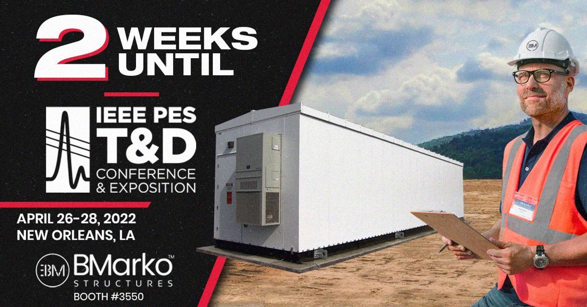 We are only TWO weeks away from the IEEE Power &amp; Energy Society (PES) T&amp;D Conference in New Orleans, LA.

If you're attending, make sure you visit us at Booth #3550!