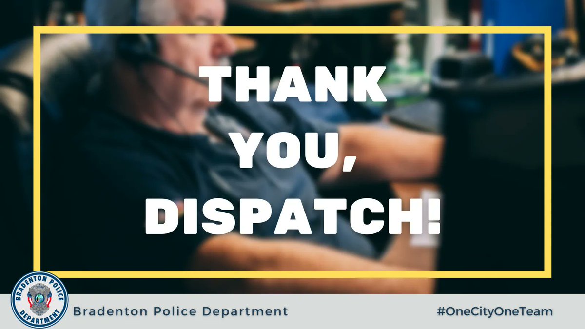 BradentonPD's tweet photo. They’re the unseen heroes who answer the call for help. Leave a comment below showing them how much you appreciate their hard work!
#ThankYouDispatch
#NationalPublicSafetyTelecommunicatorsWeek #NPSTW https://t.co/EF7716f5eA