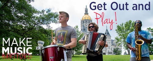 #MakeMusicHartford 2022 Registration is OPEN! Sign up to perform and host at MakeMusicDay.org/Hartford to secure your spot in our annual day-long music extravaganza! (photography: Andy Hart)