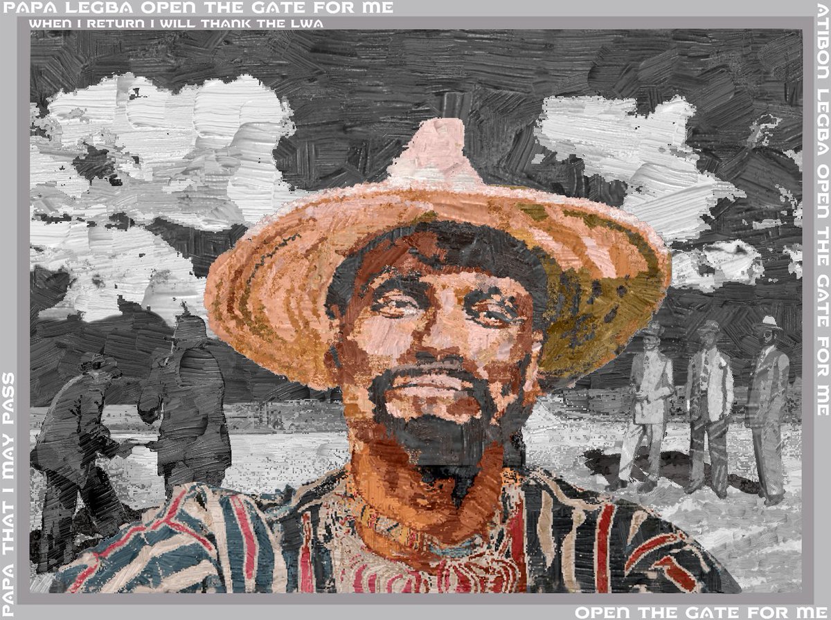 digitalgodsNFTs's tweet photo. @Katethelion_nft Papa Legba, Lord of the Crossroads. 100 uniques. Opensea/Polygon only. 
“You have heard of the crossroads? Those that know, go to petition Papa Legba there. Willpower in life is often not enough. Some paths need to be opened for you...”
https://t.co/b4QJbOzXsn https://t.co/G29JoJECGw