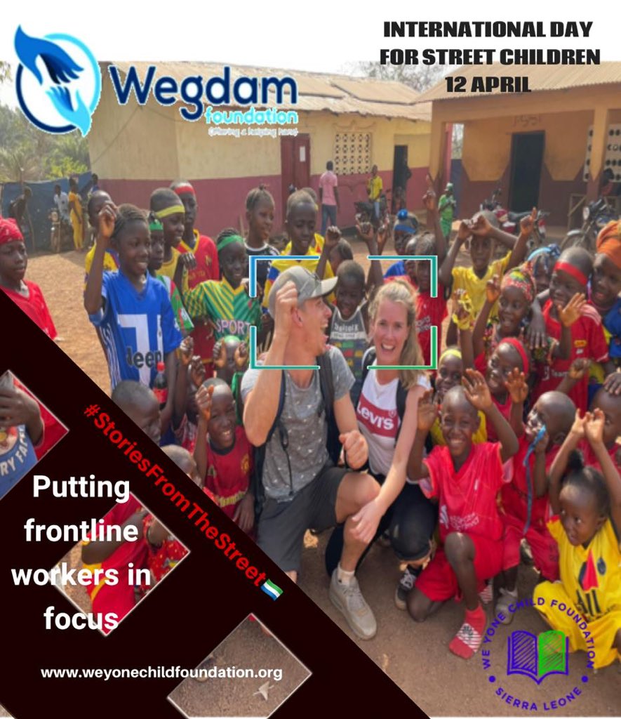 WYCF_SL's tweet photo. 12th April 2022 #internationaldayforstreetchildren we are putting frontline workers in focus. #wycf_sl #streetchildren https://t.co/uv1rRngKPZ