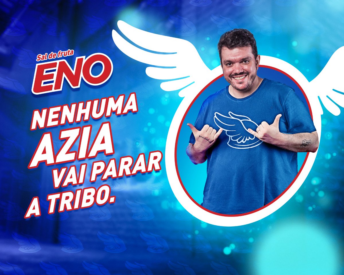 Hoje, com muito orgulho, me torno oficialmente embaixador de @saldefrutaeno na luta contra a azia social! Vamos juntos mostrar que a diversão é pra todo mundo, galera. Afinal, nenhuma azia vai parar a tribo. Agora é #GameOverPraAzia #SalDeFrutaENO #TriboEno