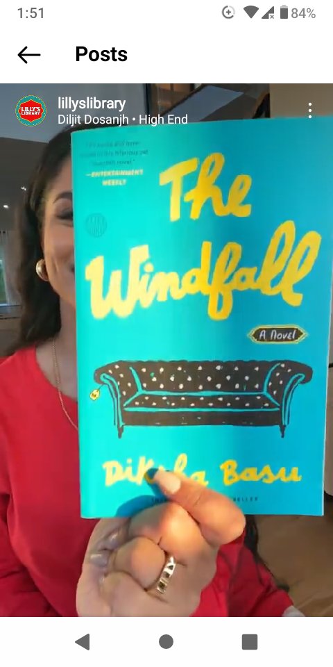 montreall's tweet photo. THE WINDFALL by Diksha Basu on #Amazon #Rakuten #Kobo #AuthorsOfTwitter #BookRecommendations
@LillyLibrary #instagram #Instagrambook #Library #LibraryBook #FREE  #LillyLibrary #IamReading #LillySingh Lilly's Pick #BookTwitter https://t.co/yi6WAzVJbJ