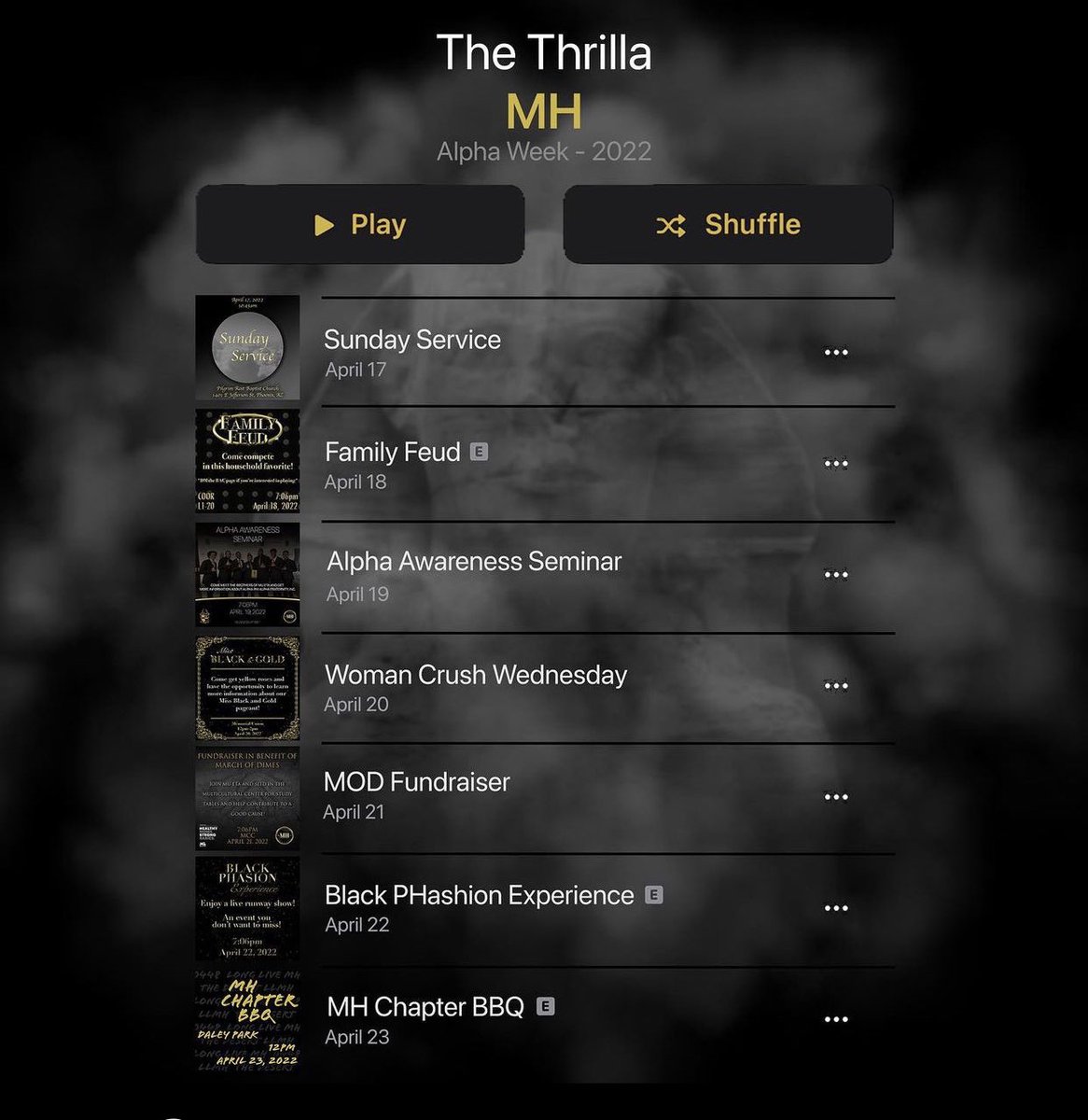 🧊 PHREEZE WARNING 🧊

THE THRILLA IS COMING SOON ❄️
Have your winter gear ready for an Alpha Week to remember 🤙🏽 

Stay tuned into the page to find out what all Mu Eta has in store for y’all 👀