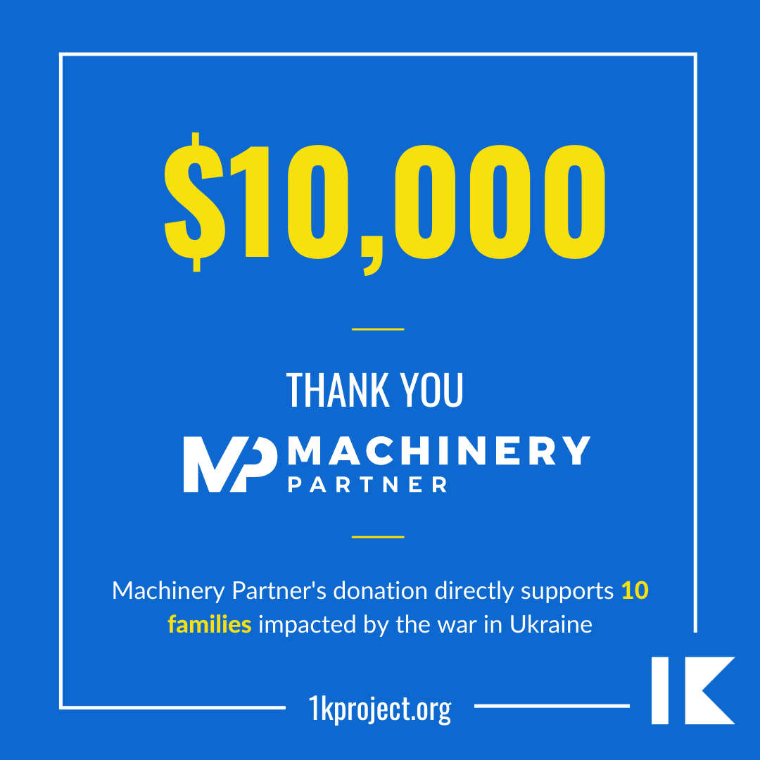 1kprojectorg's tweet photo. Thanks @leaflogistics @MachineryMP for your donations. We can do more with your support!

@1kprojectorg makes it easy for startups to directly fund Ukrainians in need. Do you know founders interested in helping 🇺🇦 families? Please send them our way: https://t.co/vphj8NzdAI https://t.co/ktaeatPAnQ