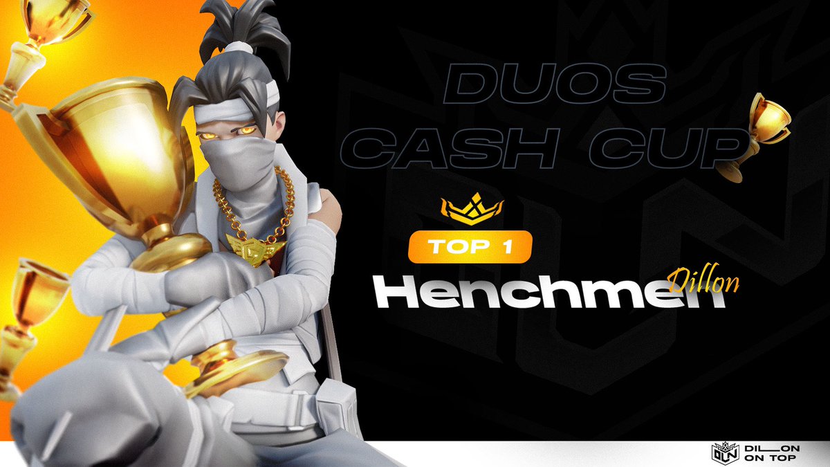 عظيمٌ من عظيم 👑 !
كل عادة ! هاهوَ بطلنا يُحقق لقب بطولة : Duos Cash Cup بِكُلي جدارة 🤩
-
🤴🥇@L2Henchman_1 
-
#DilloNonTop 👑