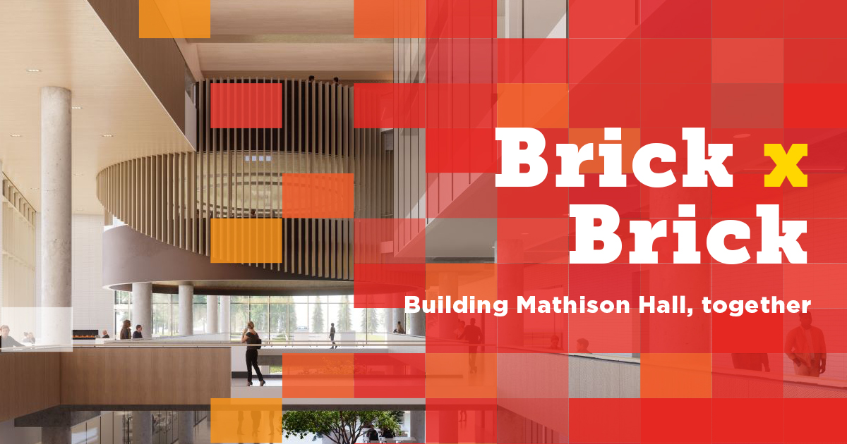 HaskayneSchool's tweet photo. Make your mark with the #MathisonHall Brick x Brick Campaign. With a gift of $2,500 your name will be added to a commemorative installation in the atrium of the new building. Learn more here: https://t.co/wN01AxxSsT #HaskayneCapitalExpansion #MathisonBrickxBrick https://t.co/PSxlYBG42O