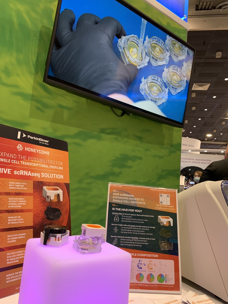 honeycombbio's tweet photo. We're at AACR! Stop by Booth 1009 to learn more about single-cell sequencing and its applications for distributed clinical sites @AACR
#AACR22 #singlecell #singlecellgenomics #scRNAseq #HIVE #minimallyinvasivebiopsies #genomicprofiling #RNAseq #HIVEscRNAseq #biox https://t.co/zy84tZunwF