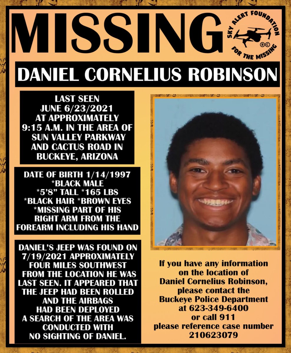 Oracle_Mama's tweet image. Missing from Buckeye, AZ #finddanielrobinson #missing  
#missingpersons #skyalertfoundation