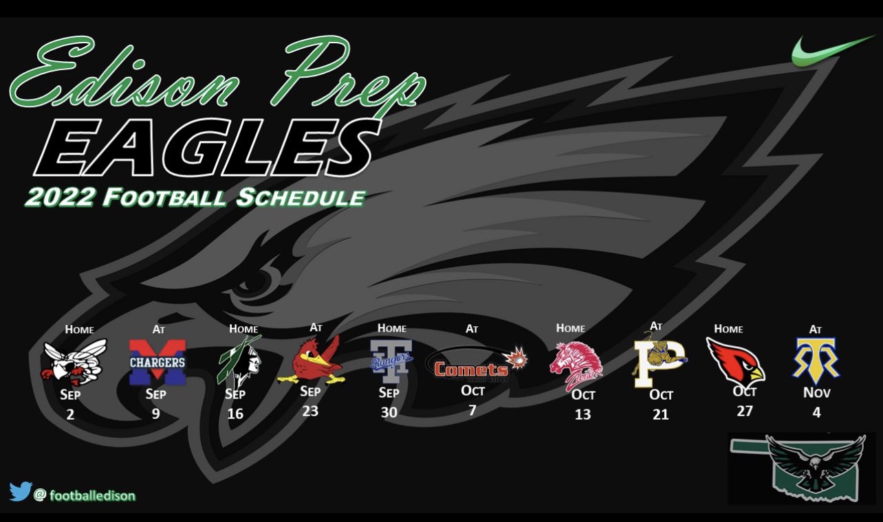 Edison Prep Football on Twitter "2022 Football Schedule is now out