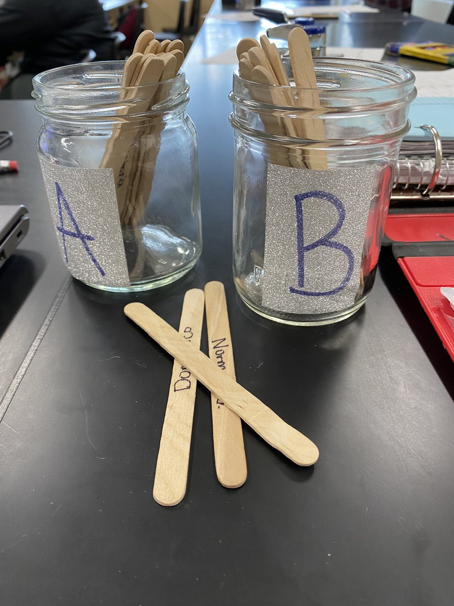 MrsJordan__'s tweet photo. Question of the Day was split pretty evenly between Jar A (yes) and Jar B (no).
โDoes pineapple belong on pizza?โ
Great discussion to start off our day and great way for me to take attendance! #interestingdiscussions https://t.co/pLOCek8oHk