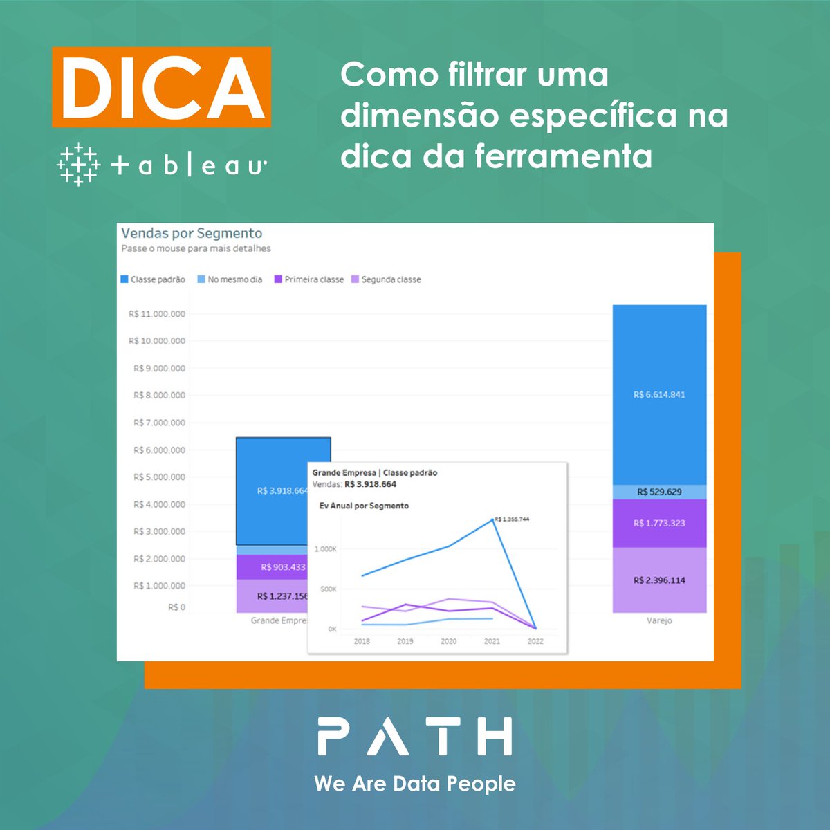 PathDataFan's tweet photo. P A T H | Dicas Tableau - Como filtrar uma dimensão específica na dica da ferramenta

Confira a dica completa no nosso site: https://t.co/Nv9GwrqidE

#Tableau #WeAreDataPeople #DataFam #VisualAnalytics #Tableau2021 #PathDataFan https://t.co/Z4JgLa1s2G