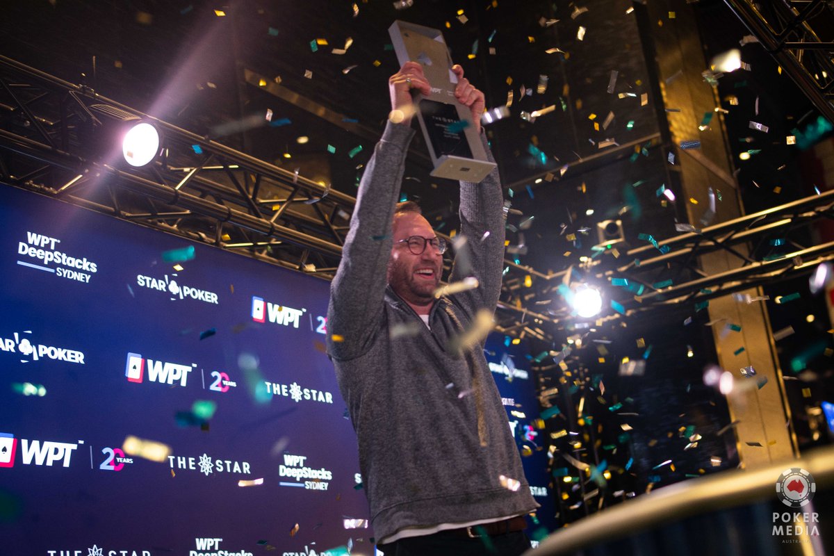 StarPokerSydney's tweet photo. We have a Champion! 👏
Huge congratulations to Mark Fester, taking out first prize of $412,981 and the #WPTDeepStacks Sydney Champion April Trophy! 🏆
Guests must be 18 years or over to enter the casino
Help is close at hand. GambleAware
https://t.co/0x6BaDh5Zs
1800 858 858 https://t.co/KjLcbGeoIR