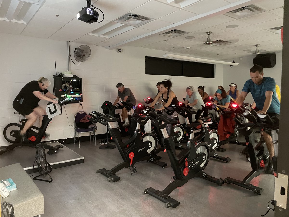 THE BENEFITS OF GIVING A GROUP #CYCLING CLASS A TRY! 

1.  It's a great #cardio workout to burn some #calories
2. It tones the whole body. 

For registration or more information, please contact your nearest #YMCA branch.