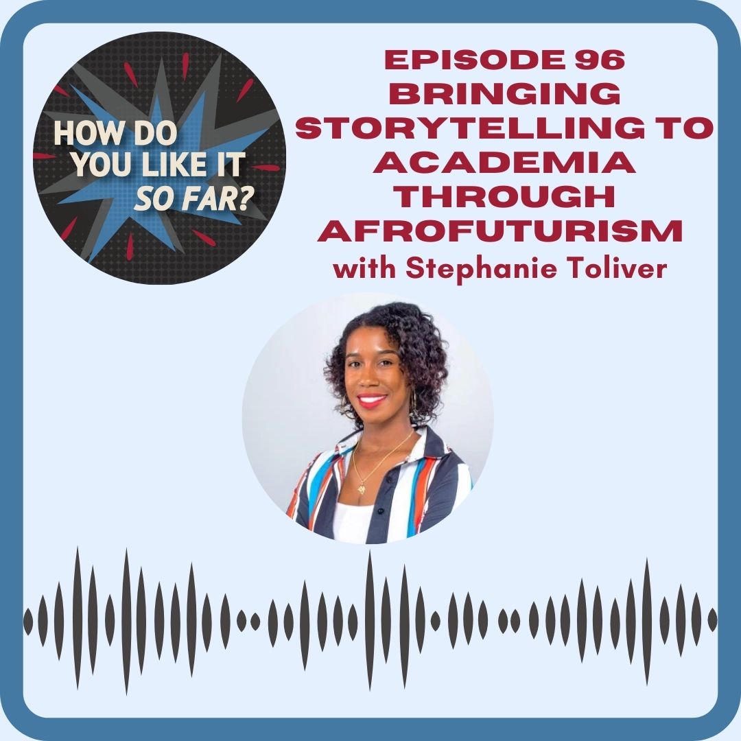How Do You Like It So Far? (@hdylisf_pod) on Twitter photo This week, @SR_Toliver joins <a href="/henryjenkins/">Henry Jenkins</a> & <a href="/cmac/">colin maclay</a> to discuss her experience merging storytelling with ethnographic research by leading a science fiction writing workshop with six young, Black girls. Listen at howdoyoulikeitsofar.org/?p=1238 This week, @SR_Toliver joins <a href="/henryjenkins/">Henry Jenkins</a> & <a href="/cmac/">colin maclay</a> to discuss her experience merging storytelling with ethnographic research by leading a science fiction writing workshop with six young, Black girls. Listen at howdoyoulikeitsofar.org/?p=1238