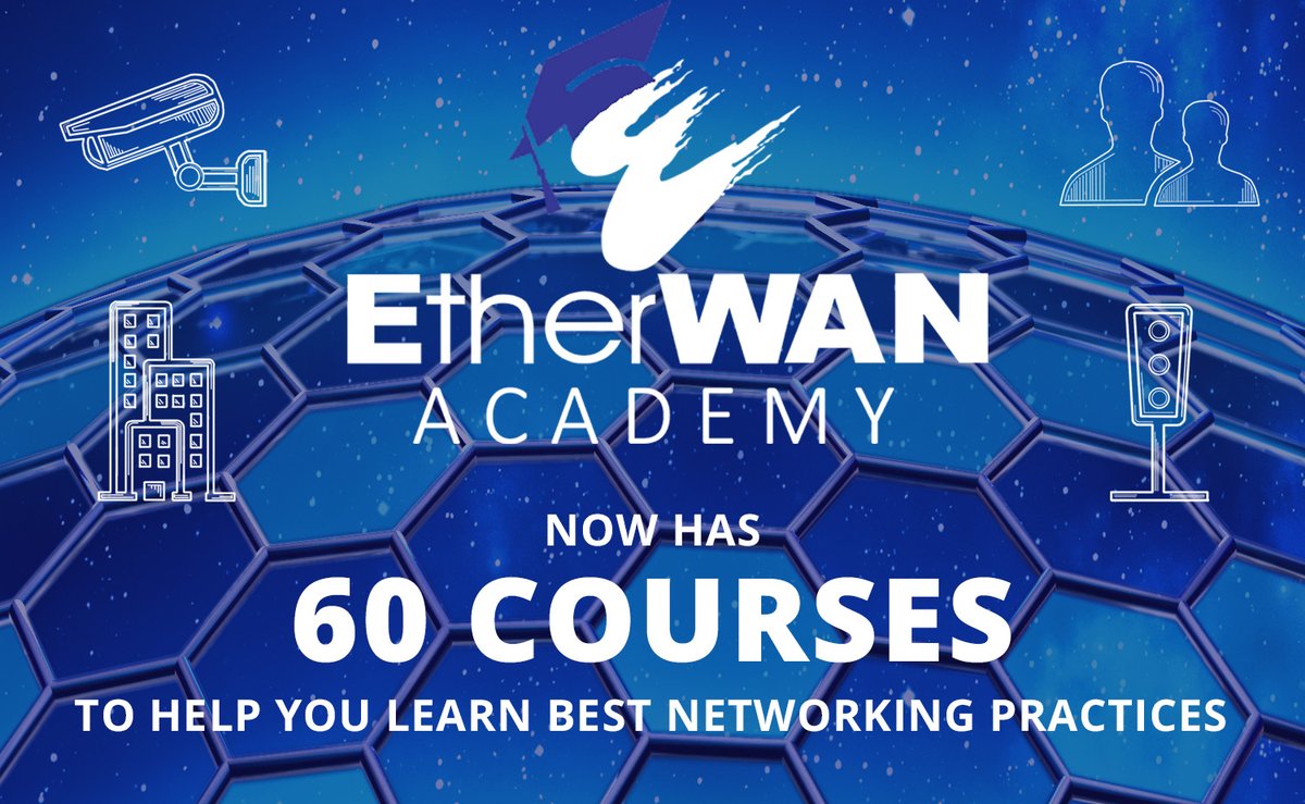 EtherWAN Academy now has 60 FREE COURSES on best networking practices! 😁

Check out academy.etherwan.com today!