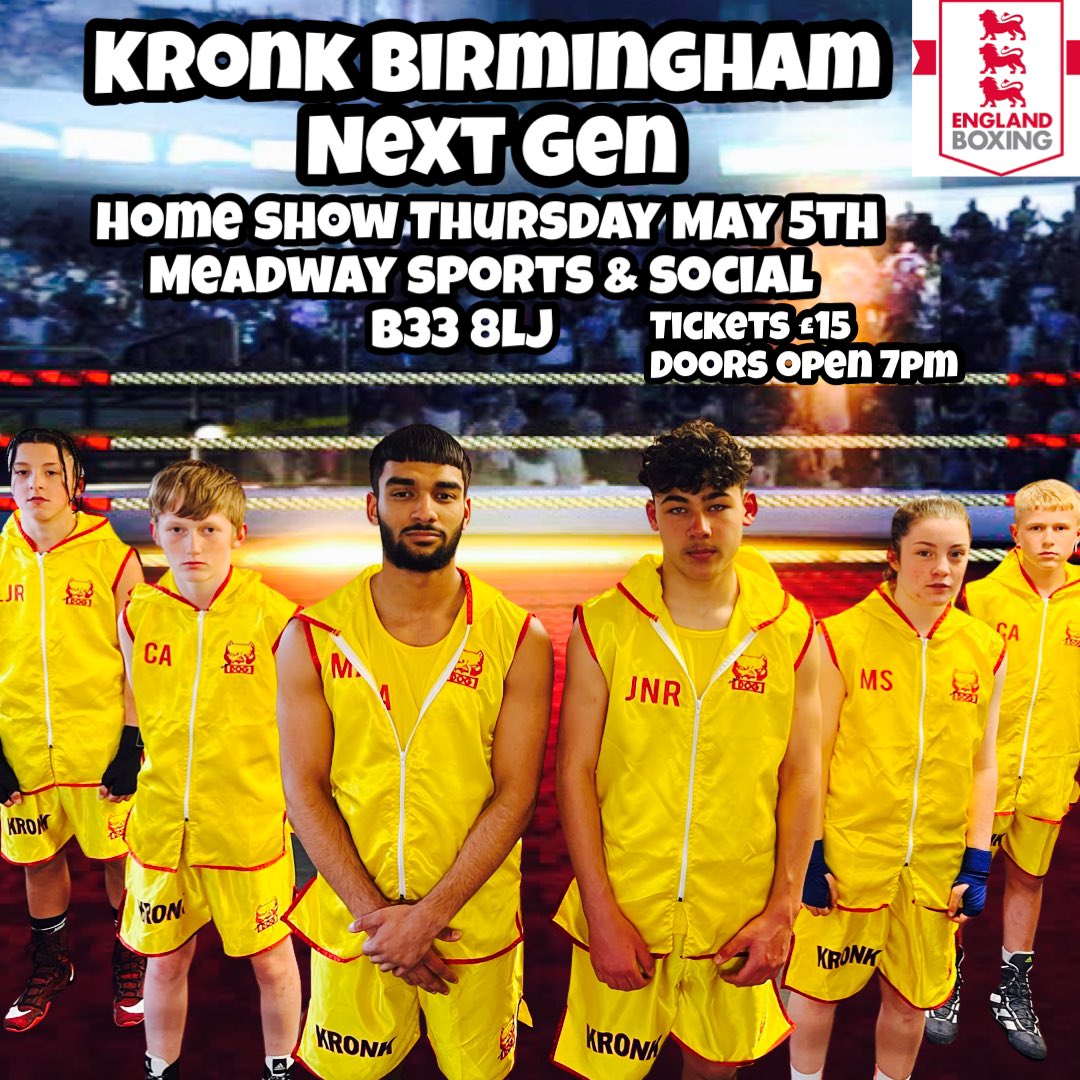 The Box Clever amateur boxing team Kronk Birmingham are all ready for their first amateur boxing show