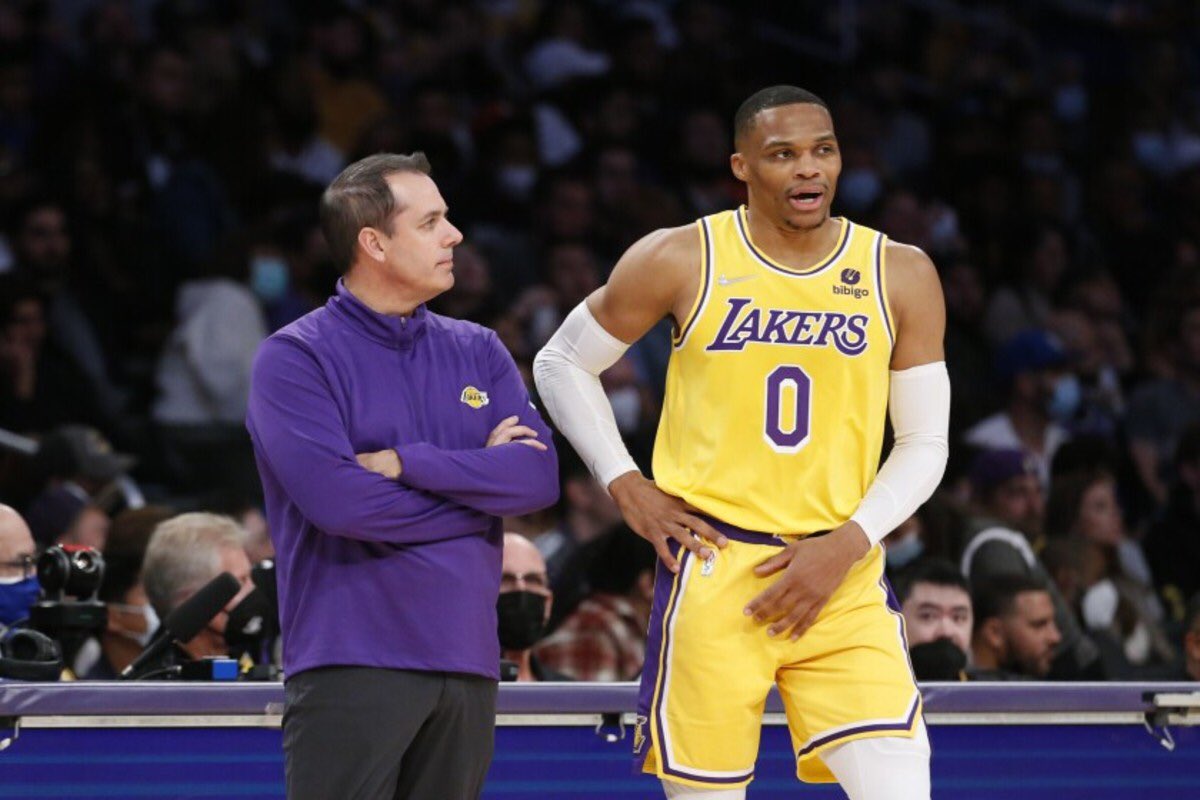 LegionHoops's tweet photo. Russell Westbrook on Frank Vogel:

“I’m not sure what his issue was with me.”

👀 https://t.co/WQ80CxGclH