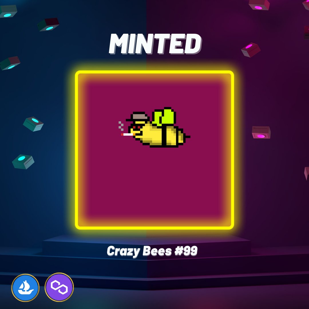 BeesCrazy's tweet photo. Crazy Bees #99 is available on @opensea

🔻Rarity 1/1 🐝

🔻Link in bio 🐝

#nft #nftart #nftcollector #NFTartist
#NFTs #nftcollectors #nftartgallery #NFTdrop #nftcollectibles #opensea #cryptoart #NFTProject #NFTCommunity https://t.co/8VoOPWqQ4R