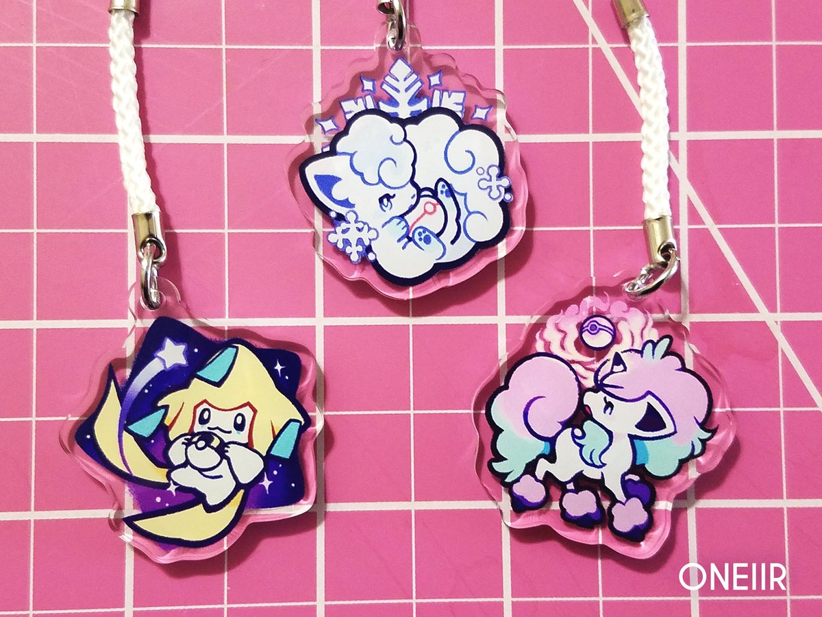 New product drop! Our Jirachi and Ponyta phone charms are here, and they're absolutely adorable! Link in the below tweet~