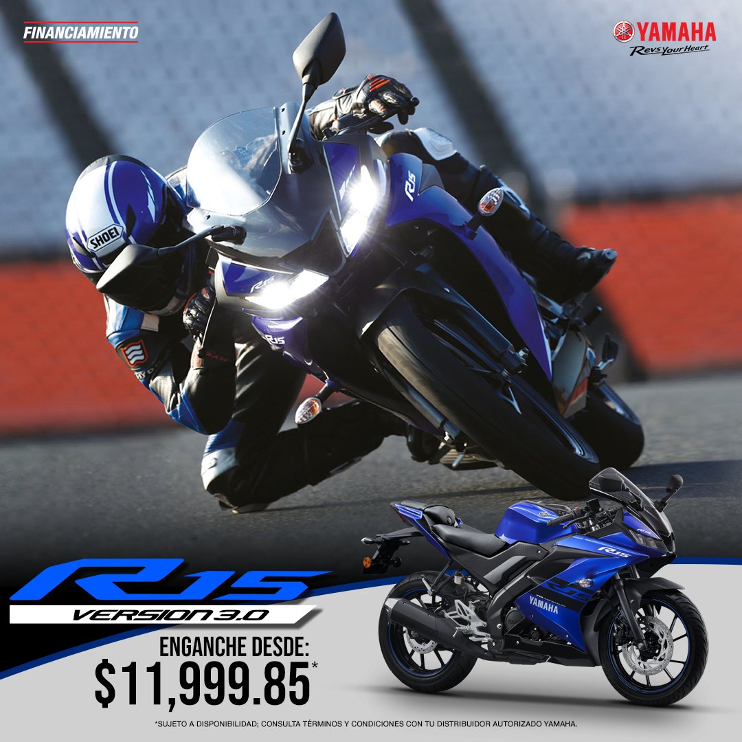 Es momento de estrenar, con nuevo diseño, inspirado en la motocicleta de Moto GP YZR-M1, la nueva #YZFR15 V3.0 se percibe fácilmente como una motocicleta super deportiva digna de portar la marca de la serie R de #Yamaha.❗️🏁

Conócela aquí 👉 bit.ly/yzfr15_yamaha

#YamahaMx