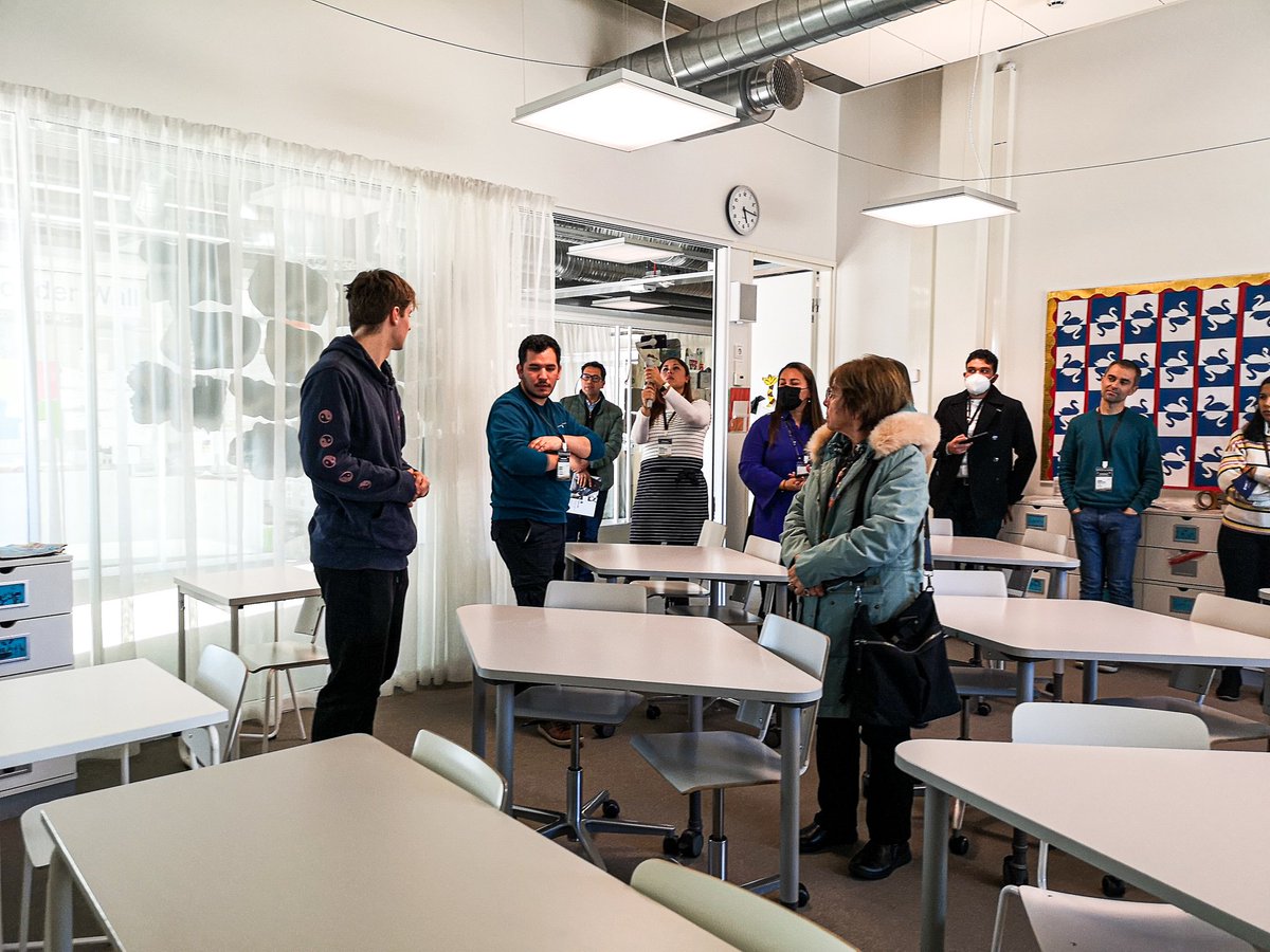 VisitedufinnEs's tweet photo. Hoy iniciamos el Foro de Educación #Step2022 en Finlandia! Muy felices de contar este año con participantes de #Uruguay #Argentina #Colombia #Chile #CostaRica #Mexico #España y #Guatemala Concluimos con éxito el primer día de aprendizaje sobre el sistema educativo finlandés! 🇫🇮🎉 https://t.co/CQ1v5lSJme