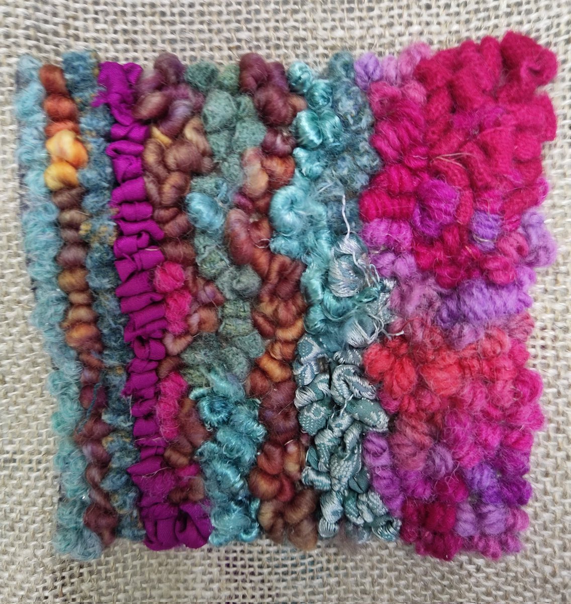 adsumforwomen's tweet photo. Crystal made this! She's among our many coworkers now hooked on (rug)hooking after an afternoon with @MerylACook 
Hobbies are for destressing. https://t.co/bIeZPZwKQc