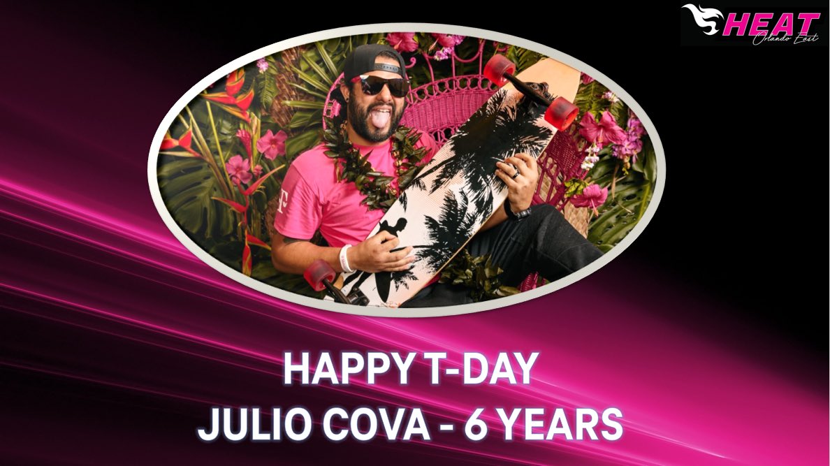 The rockstar, the Lake Nona RAM, the Central FL videographer, Mr. Peak, the man of many talents. 🔥 

<a href="/ItsJcova/">Julio Cova</a> Happy Magentaversary!!! 🥳🥳  Here's to many more!!