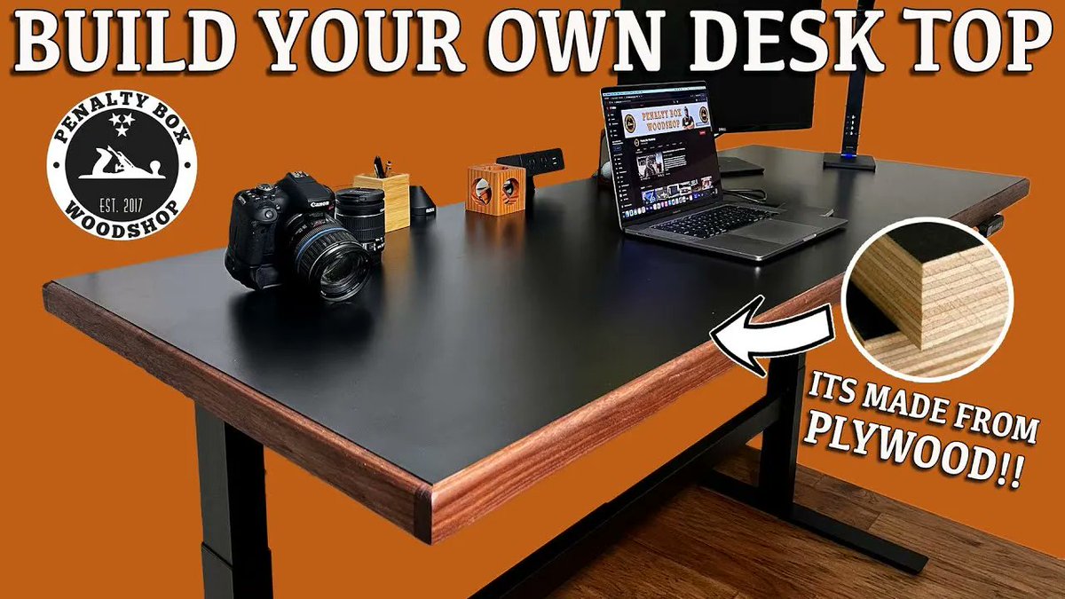 Check out this video from @penaltyboxwoodshop! Jesse created a custom desktop for his UPLIFT Desk frame and it came out great! Thanks for sharing, Jesse buff.ly/3v7EC29
