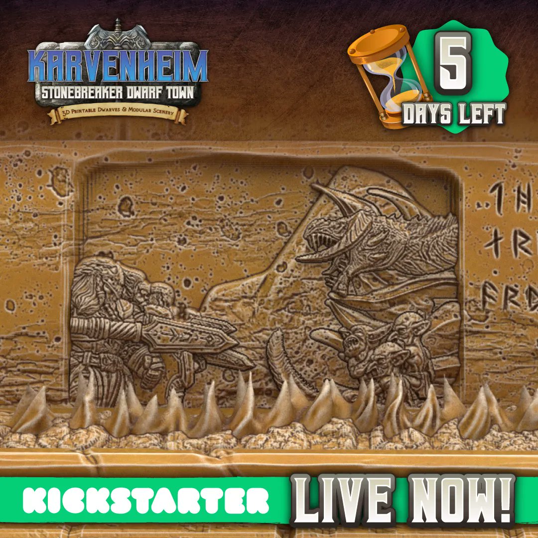 The first chapter in the saga of Karvenheim is drawing to a climactic conclusion, with the campaign ending this Saturday at 6PM GMT.

We've unlocked tons of stretch goals (with more to come), so the sheer value you get at each pledge level is immense: buff.ly/35dHb89
