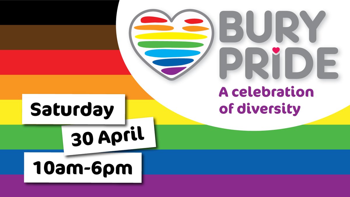 Bury Pride is BACK!

It's been a long wait but Bury Pride is finally back!

This year it will be held at the Castle Armoury Drill Hall,  Bury on 30 April 2022.

This is a ticket only event! Celebrate diversity &amp; book your tickets at: burypride.co.uk
#Burypride