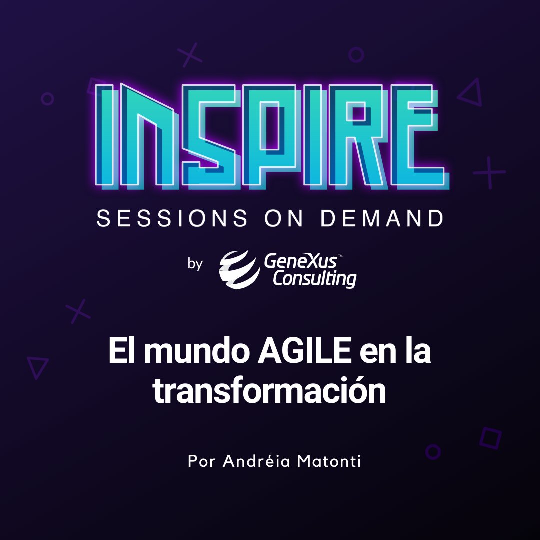 GXConsulting's tweet photo. #InspireSession 📢 En esta nueva oportunidad, Andréia Matonti, Analista de Negocios de Genexus Consulting, habla sobre la importancia de la agilidad durante la transformación digital. Accede al video ingresando en el siguiente enlace👉 https://t.co/YK7Zn4DeeZ https://t.co/aNcSuI1cdL