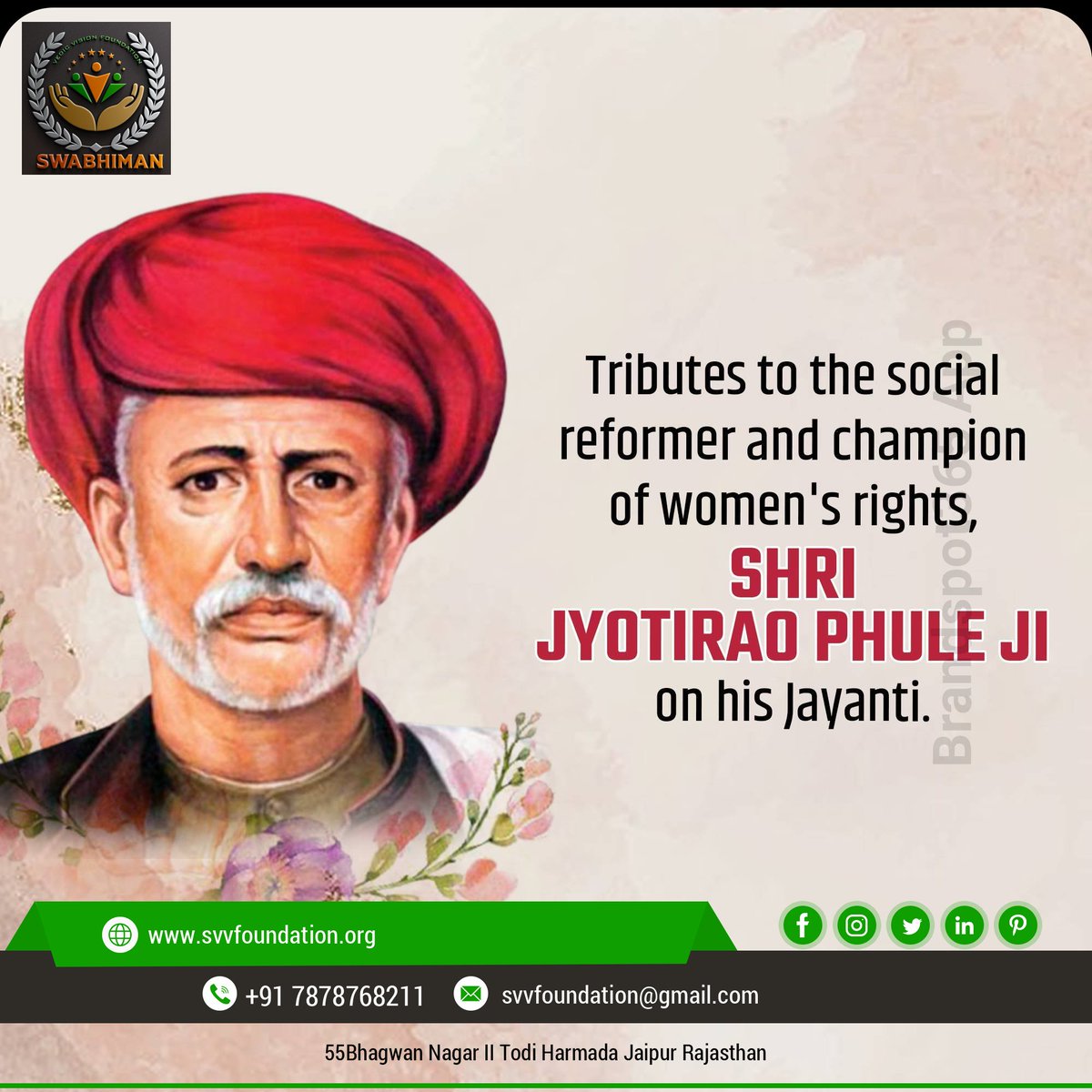 the great Indian thinker, social reformer, writer, and philosopher Mahatma Jyotiba Phule Ji on his birth anniversary.
#JyotibaPhuleJayanti