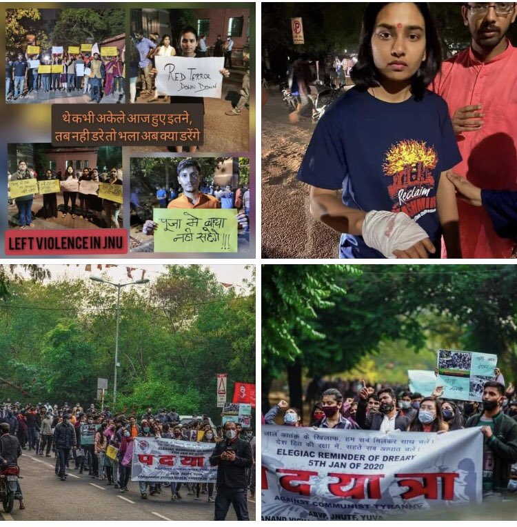 Ravipandey_fbd's tweet photo. मुझे तो JNU की #दिब्या_सूर्यवंसी #ABVP की शेरनी पर गर्व है। 🚩🚩🚩🚩🚩
जो बामपंथी गढ़ में रहकर लड़ रही है।
फूल नही चिंगारी है
ये भारत की नारी है
#WeStandWithABVP #LeftAttacksJNU #ABVP https://t.co/pUHWKaSpxN