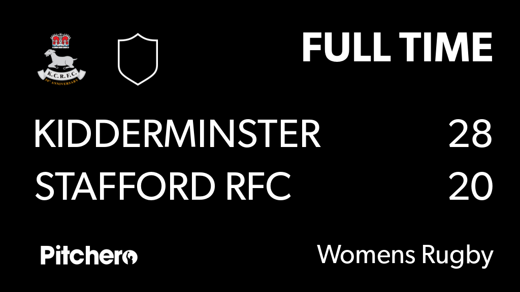 KCRFC1969's tweet photo. FULL TIME: Kidderminster Carolians Ladies RFC 28 - 20 Stafford RFC
#KIDSTA #Pitchero
https://t.co/0DzkhOtIHs https://t.co/KSvEr0pj53