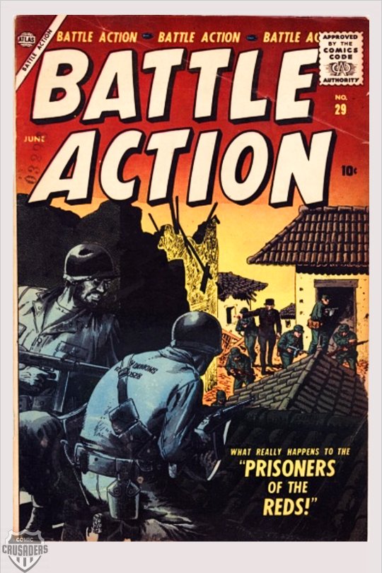 ComicCrusaders's tweet photo. Battle Action #29_June 1957_John Severin cover art #comicart https://t.co/abHcBYIaOo