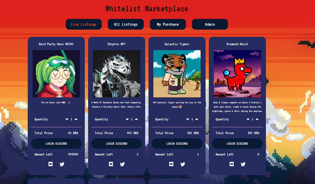 Second batch of our Whitelist Marketplace is done!