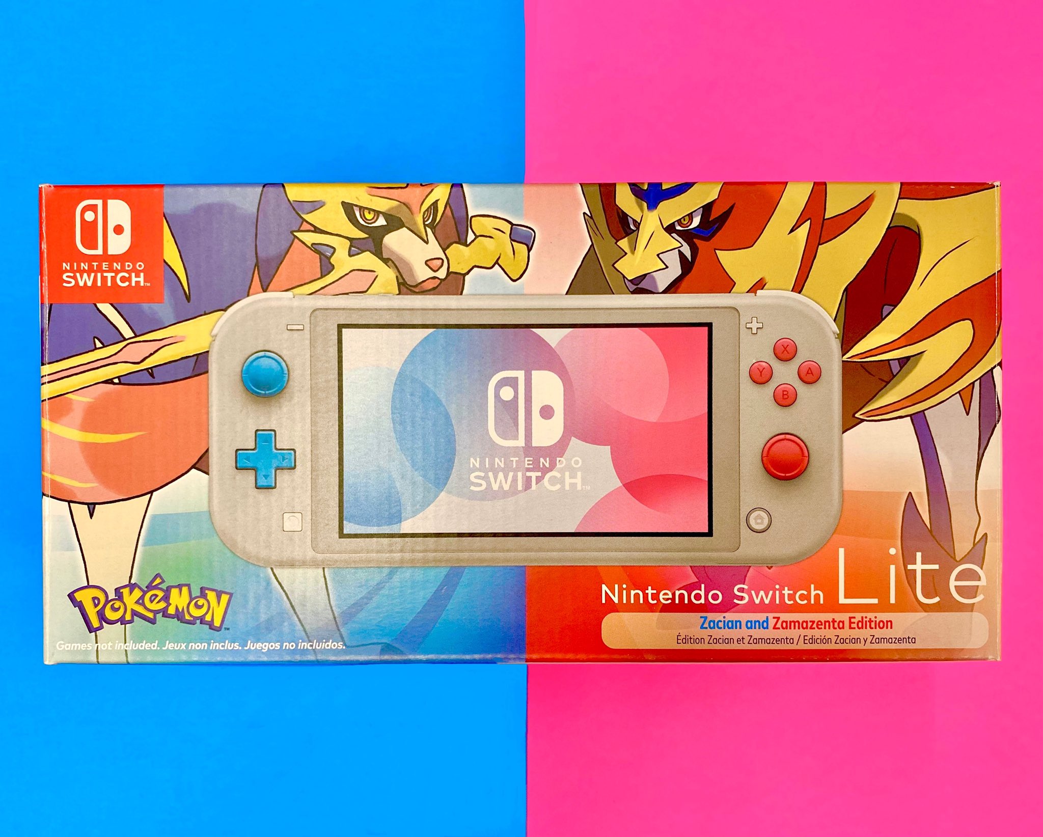 Nintendo Switch Lite Console Zacian and Zamazenta Edition