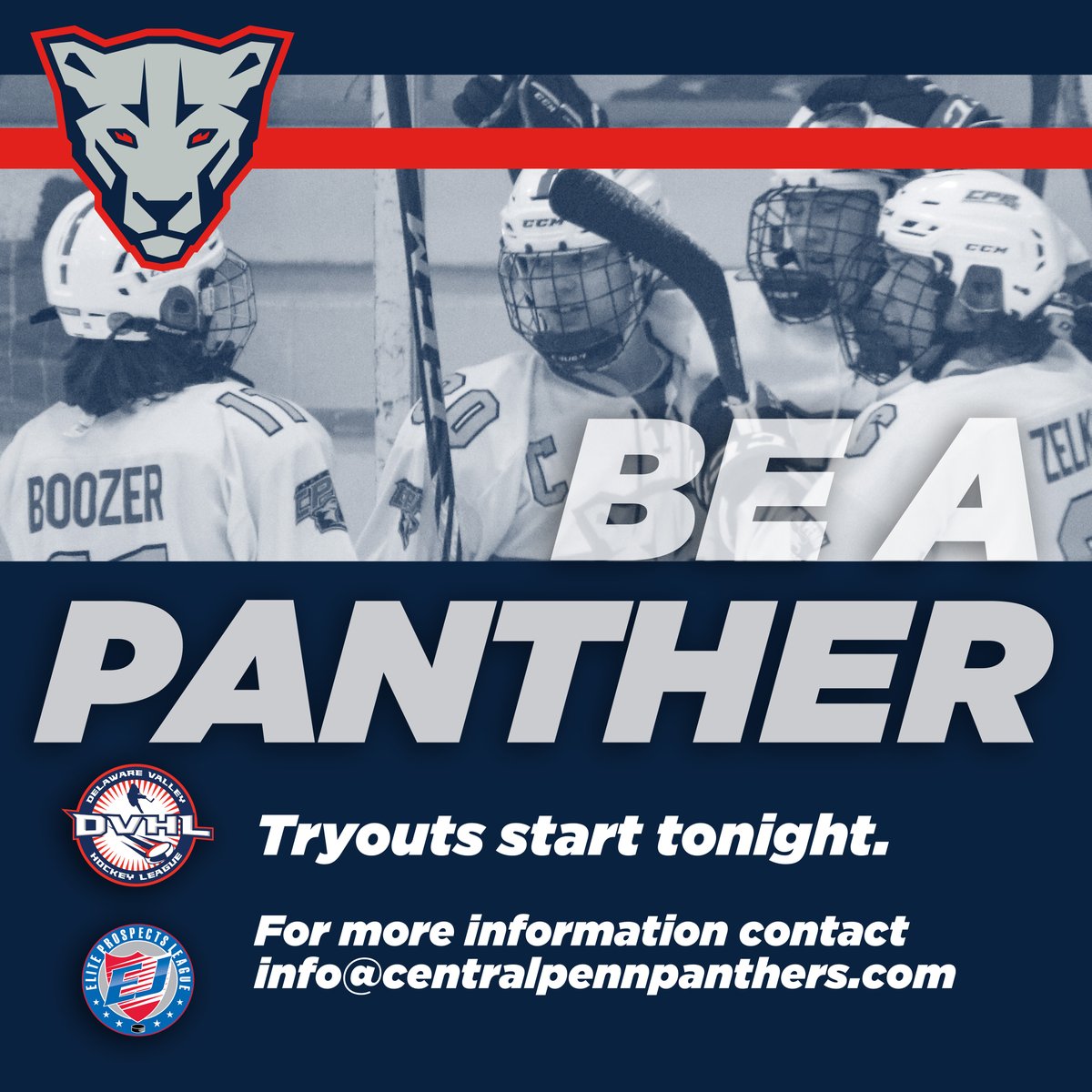 CPPhockey's tweet photo. 2022-23 #CPPfamily tryouts for 14u, 16u, and 18u start tonight! Contact info@centralpennpanthers.com for information ๐ https://t.co/j6EH9xLJF0