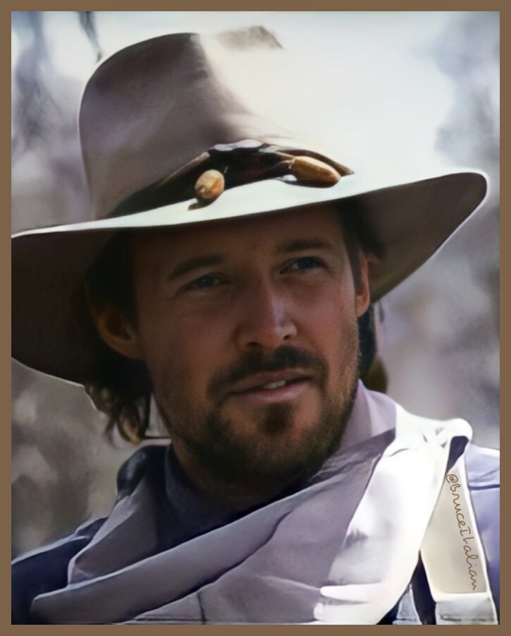 Bruce, as Scott Collins, in #DownTheLongHills (1986).
#BruceBoxleitner #DonShanks 
#BoHopkins #LouisLAmour
#ThomasWilsonBrown 
#Disney #WesternMovie
#cowboys #80s