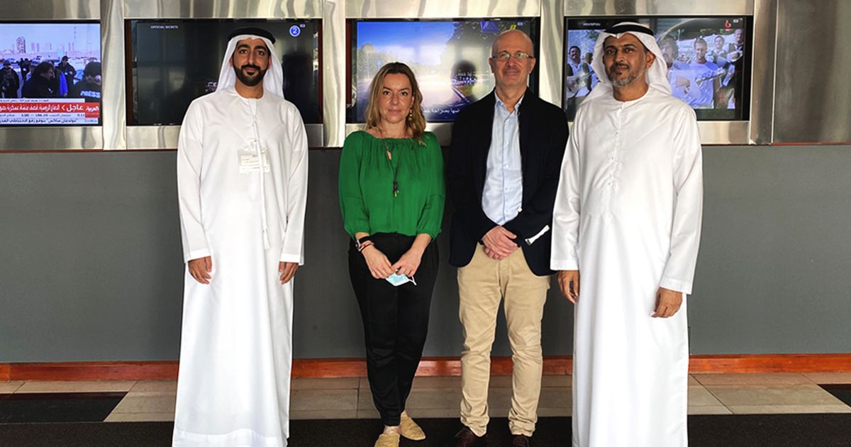 GreeceExpo2020's tweet photo. #OurSponsors | @ekomemedia,as a 𝑴𝒆𝒎𝒃𝒆𝒓 𝑷𝒂𝒓𝒕𝒏𝒆𝒓 of the Greek participation in Expo 2020 Dubai, was one of the sponsors of our National Day. The vision of the organization was presented through an event at the Greek amphitheater, hosted by @panoskouanis. 𝑻𝒉𝒂𝒏𝒌 𝒖! https://t.co/8JZYACjwBf
