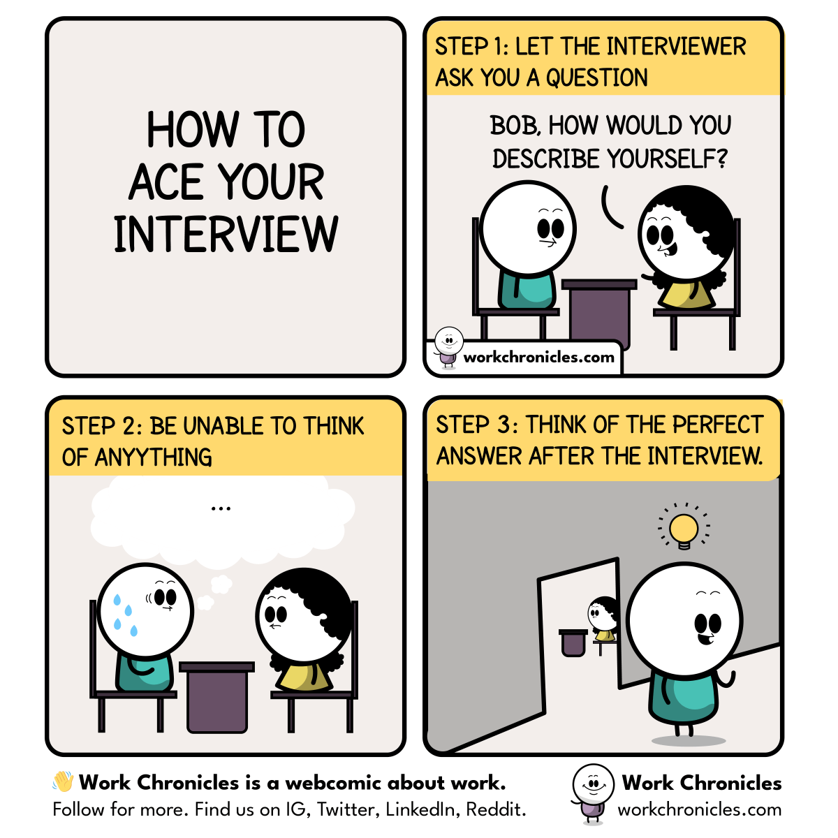 _workchronicles's tweet photo. How to ace your interview https://t.co/1n9eLa6NyX