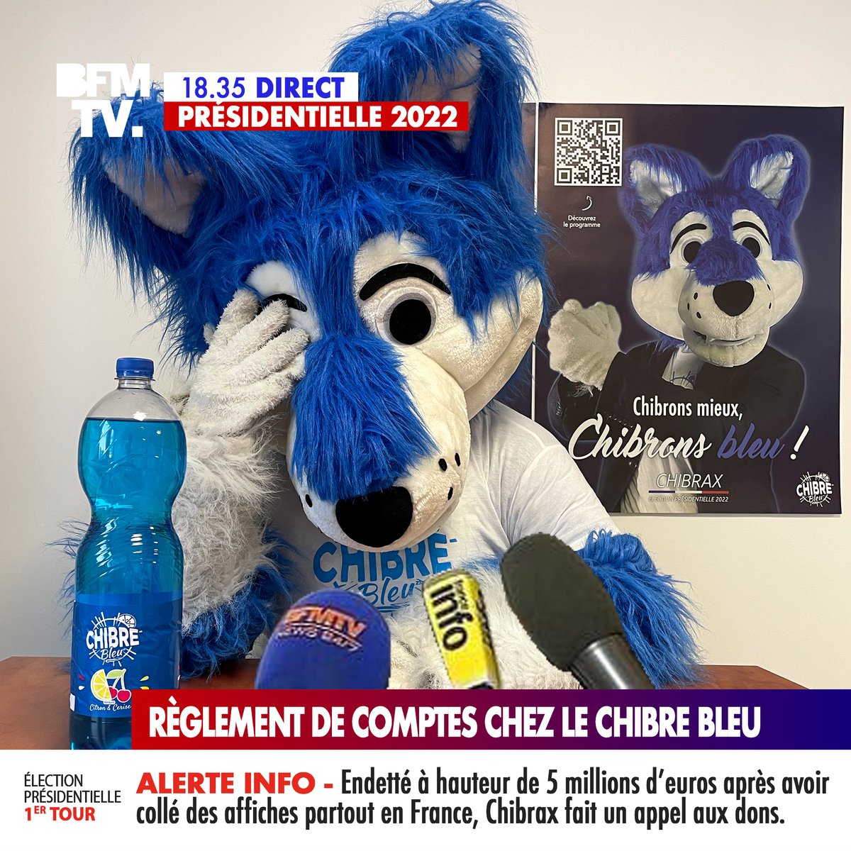 ChibreBleu's tweet photo. Ce lundi 11 avril, Chibrax lance un appel d'urgence aux dons pour rembourser sa campagne. #Pecresse #Pecresse2022 #Presidentielles2022  #Chibrax2022 https://t.co/SIEdQDK5YZ