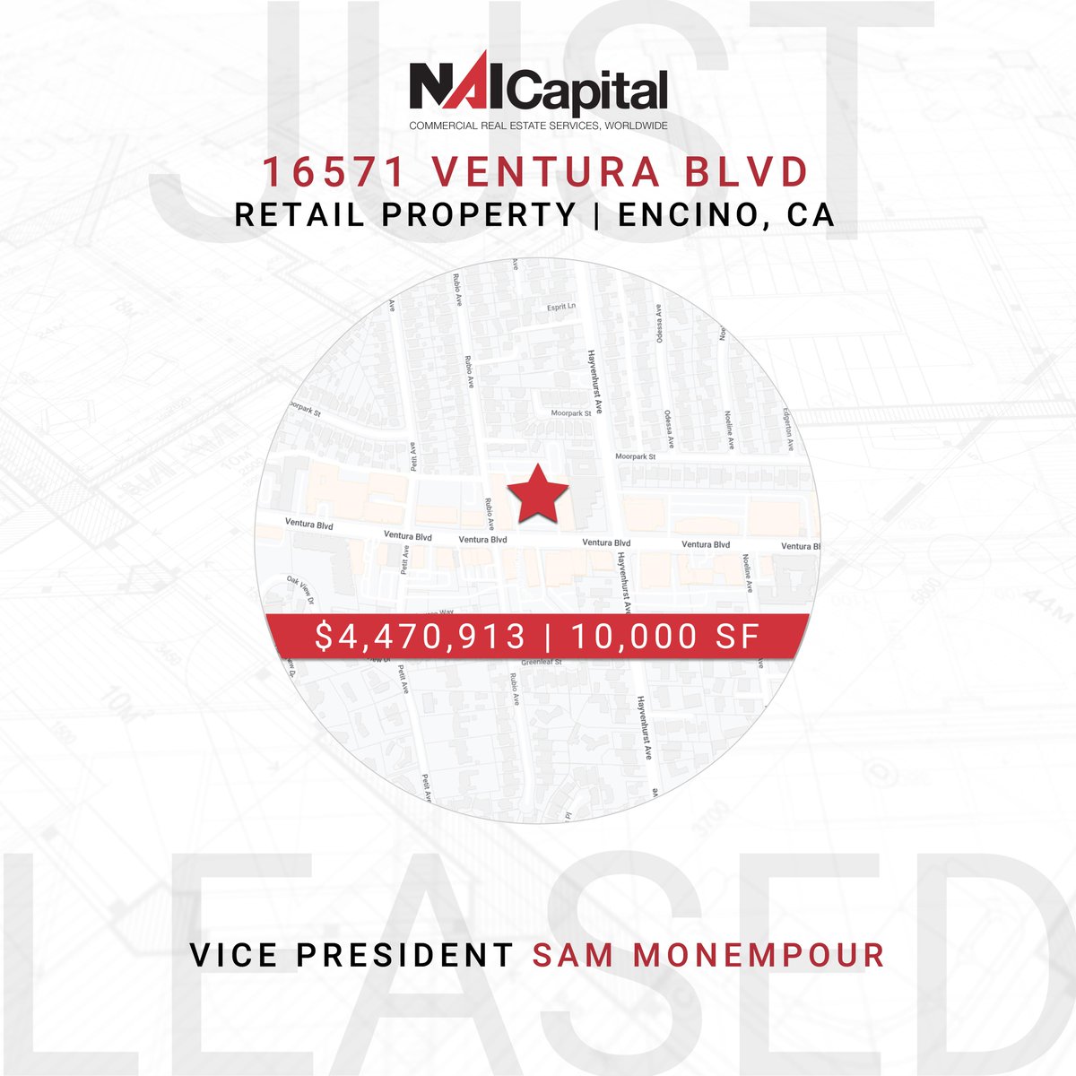 JUST LEASED 💥  This retail property is centrally located in Encino.
.
.
.
#justleased #cre #commercialrealestate #losangeles #westhollyood #naicapital #naiglobal #creativeoffice #office #realestate #beverlyhills #santamonica #retail #iindustrial