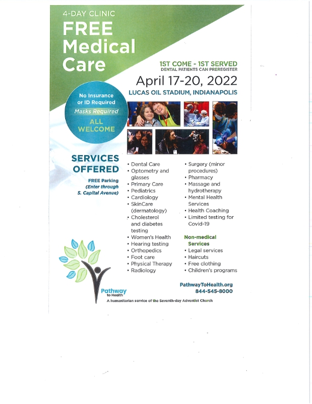 JumpINhealth's tweet photo. Please share this far and wide. Free comprehensive health clinic this weekend at Lucas Oil Stadium: https://t.co/zT4K9DG3es