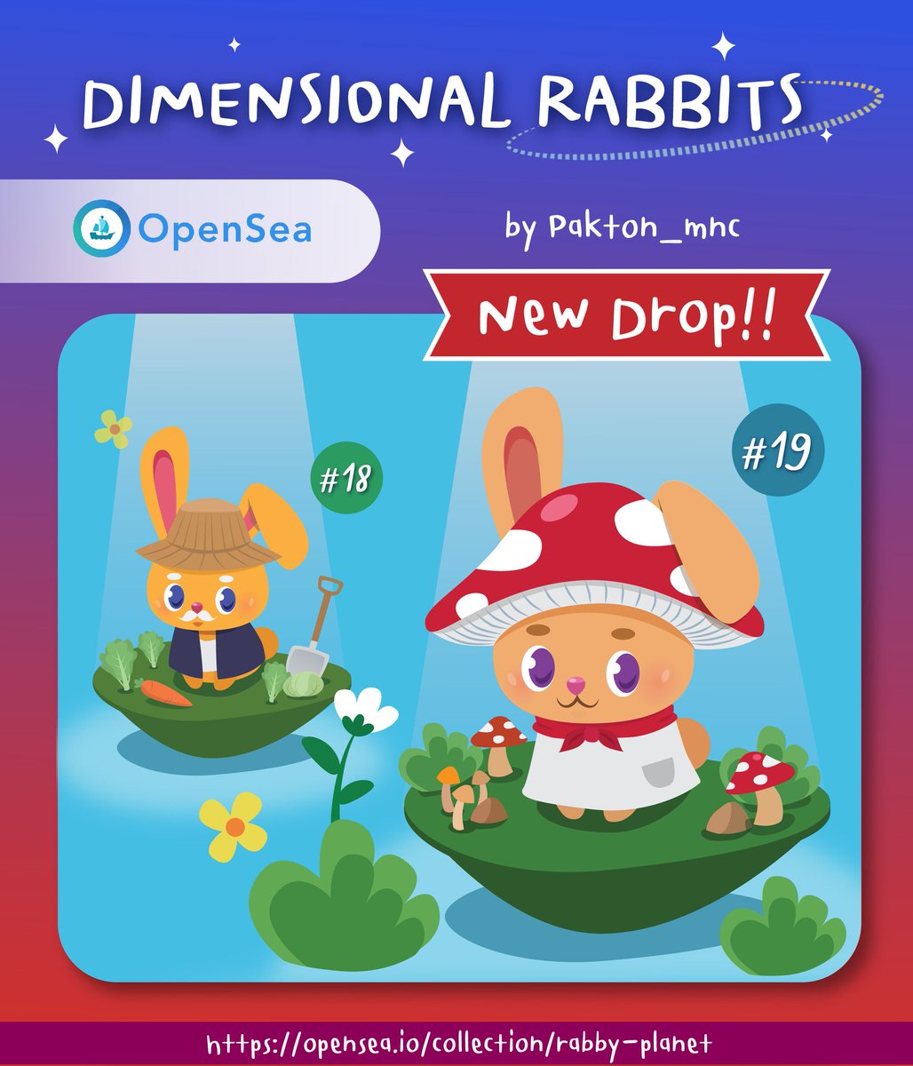 PaktonMNC_nft's tweet photo. New drop!! Farmer &amp; mushroom🐰🪐

Check out on opensea >> https://t.co/R4QdxXYAcg

#NFT #NFTs #NFTTHAILAND #NFTCommumity #NFTCollection #NFTWorlds #NFTJPN #NFTshill #NFTcollections #NFTdrops #OpenSeaNFT #NFTProjects #NFTThaicommunity #NFTthai #NFTLA #cryptocurrecy  #nftcollector https://t.co/cyuVK1YOml