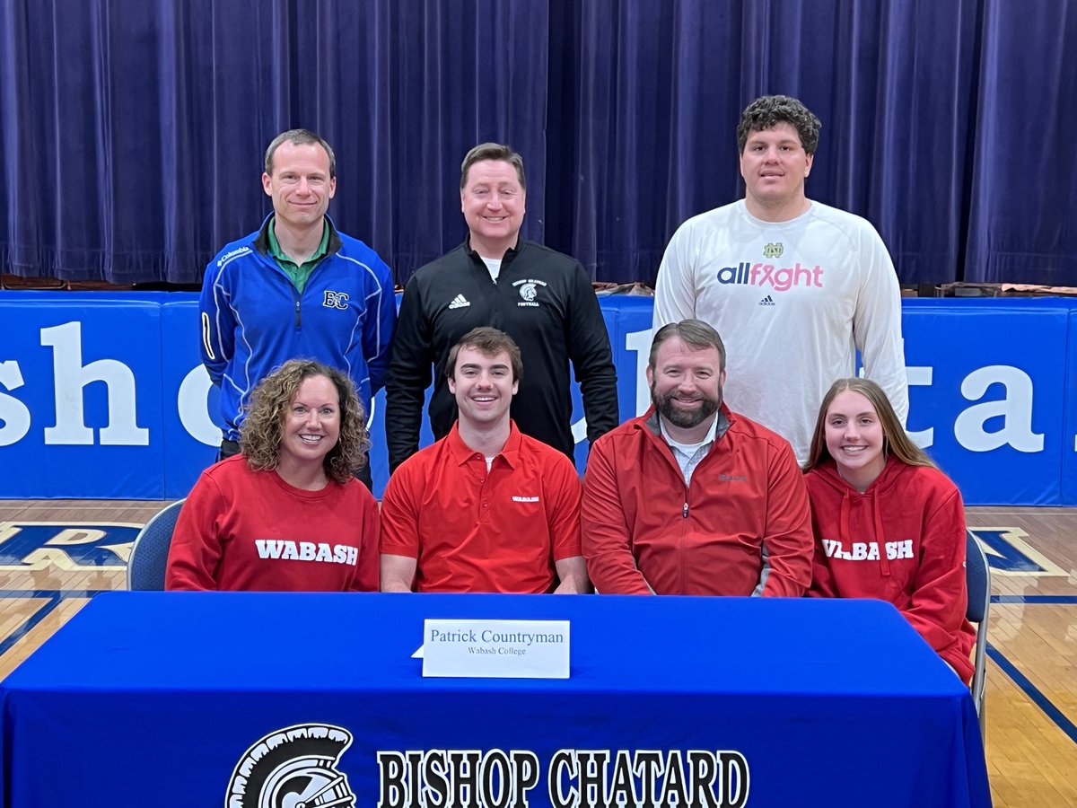 BCHSAthletics's tweet photo. Congrats to Patrick Countryman for choosing to continue his studies &amp; play Football at Wabash College! Awesome get for the Little Giants!! https://t.co/5RfSFbaHeB