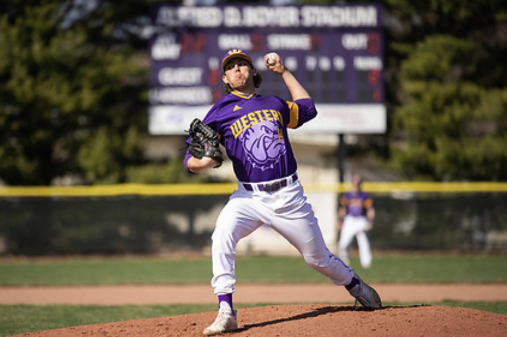 InsiderWIU's tweet photo. The finale nominee of the week is @RaymondBrian01 of @WIUBaseball. The fifth year senior had yet another outstanding performance this weekend, going 5 innings, allowing just 1 run on 3 hits, while tying a season high of 6 strikeouts. PC: @wiuvpc Rachel Keating https://t.co/eoyAxk0sTS